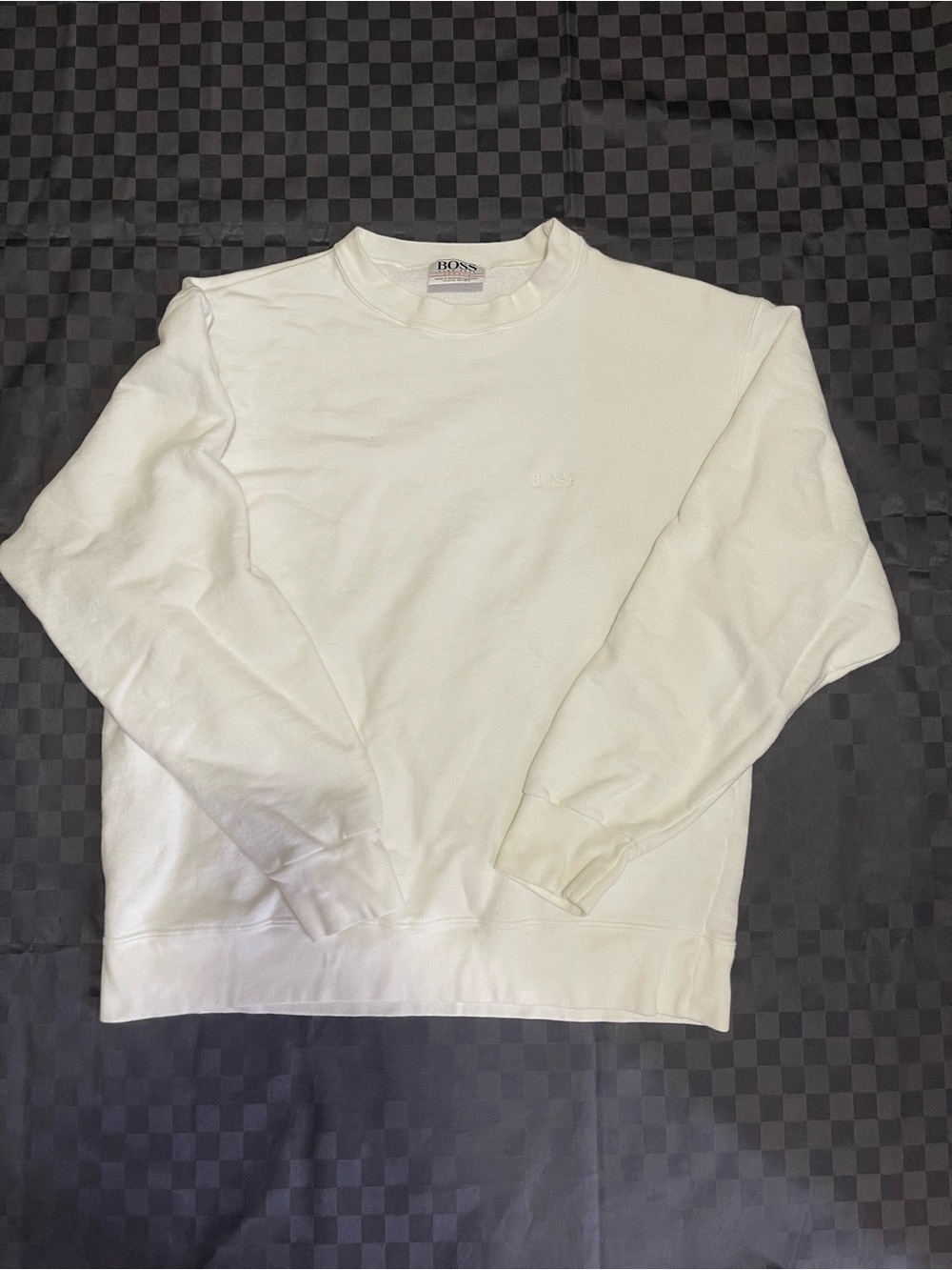 Hugo Boss white crewneck